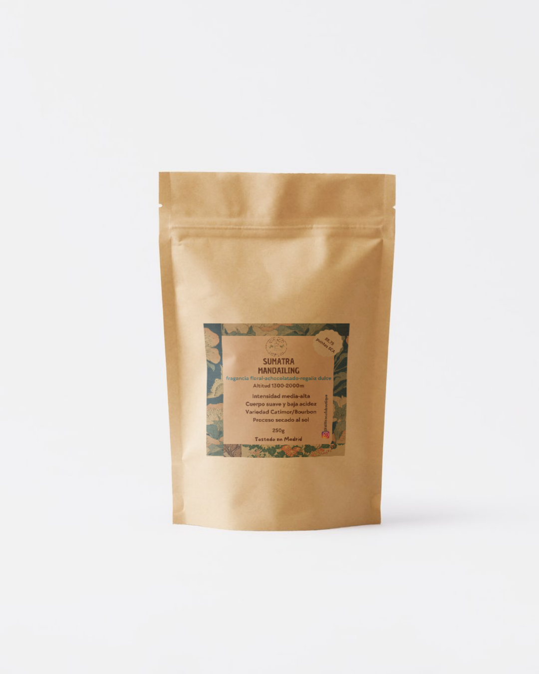 Café de Sumatra 250Grs. MANDHAILING  REGIÓN DE TAPANULI